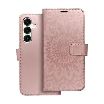 Pouzdro na mobilní telefon Pouzdro MEZZO Book pro SAMSUNG S25 Plus mandala zlaté růžové - OEM + zdarma možnost vyzkoušet a vrátit zboží do 30 dní
