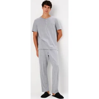 Sinsay - Dvoudílná pyžamová souprava - šedá - 040EM-09M - 040EM-09M-M