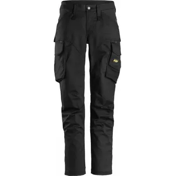 montérky Snickers Workwear | Pracovní kalhoty AllroundWork Stretch bez kolenních kapes dámské černé - Černá / 38 / 38 / černá