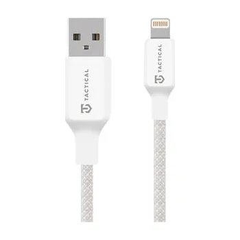 Datový kabel Kabel TACTICAL Stitch Thread USB-A / Lightning - tkanička - 1m - bílý