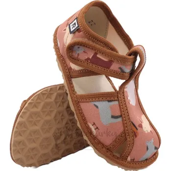 Chlapecké bačkory Dětské flexi (barefoot) pantofle RAK 100015-5 Farma hnědá - vel. 20