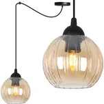 Závěsné svítidlo Costa Spider, 1x medové skleněné stínítko, b