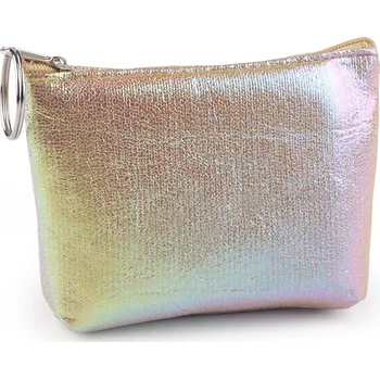 Malá peněženka / klíčenka holografická 11x8 cm, velké, 1 zlatá sv.