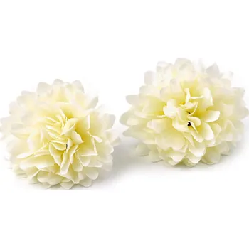 umělá květina Umělý květ chryzantéma Ø5 cm, střední, 2 krémová světlá