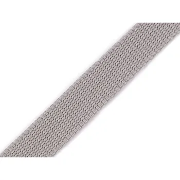 Popruh polypropylenový šíře 20 mm tloušťka 1,8 mm, střední, 2 šedá světlá