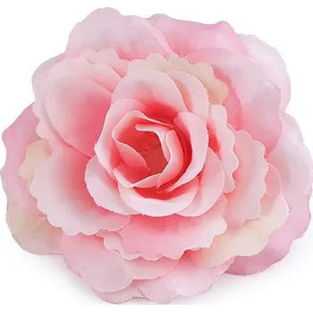 umělá květina Umělý květ růže Ø8 cm, střední, 2 růžová sv.