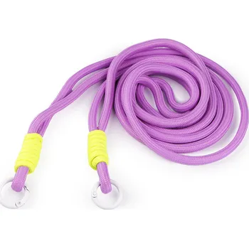 Náramek Univerzální šňůra / klíčenka s karabinami, střední, 2 fialová sv.