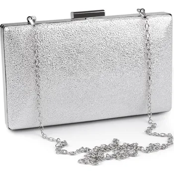 Kabelka Kabelka - psaníčko metalické, velké, 1 stříbrná metalic