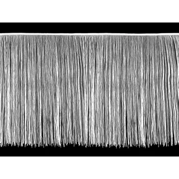 Třásně šíře 50 cm, střední, 1 bílá