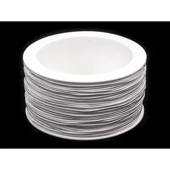 Kulatá pruženka Ø1,2 mm, střední, 1101 bílá