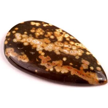 Přírodní kámen Kabošon Ocean Jaspis č.7100 (44x23x5mm)