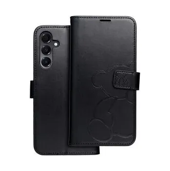 Pouzdro na mobilní telefon Pouzdro MEZZO Book pro SAMSUNG A16 5G teddy bear černé - OEM + zdarma možnost vyzkoušet a vrátit zboží do 30 dní