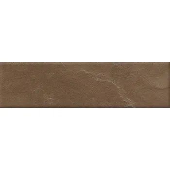 Obklad Sundown terra mat struktura elewacja - obkladačka lícovka 6,6x24,5 hnědá mat 168177