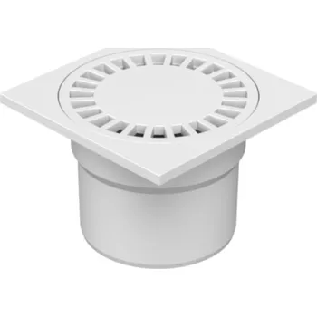 podlahová vpusť Vpusť podlahová spodní bílá D110