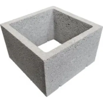 plotová tvarovka Tvarovka PRESBETON sloupková ST univerzální přírodní – 400×400×250 mm