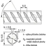 Betonářská ocel Ø 6 mm rovná – 6 m