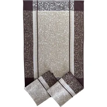 SVITAP sleep well Utěrka Extra savá 50x70 cm Ornamenty hnědé 3 ks