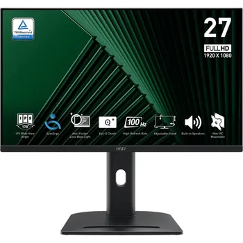 Monitor MSI Pro/MP275PG/27"/IPS/FHD/100Hz/1ms/Black/2R