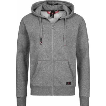 Pánská mikina Pánská mikina s kapucí HOHENHORN WOODBERG 4xl Šedá