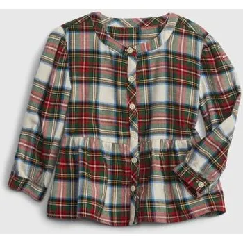 Dětský košilový top peplum