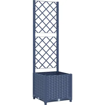 Truhlík Zahradní truhlík s treláží PP 40 x 40 x 136 cm