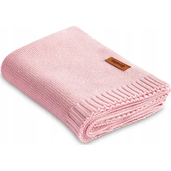 Dětská deka SENSILLO BAMBUSOVO-BAVLNĚNÁ DEKA 80x100 cm RŮŽOVÁ
