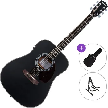 Elektroakustická kytara Pasadena PD-200E SET Black Elektroakustická kytara Dreadnought