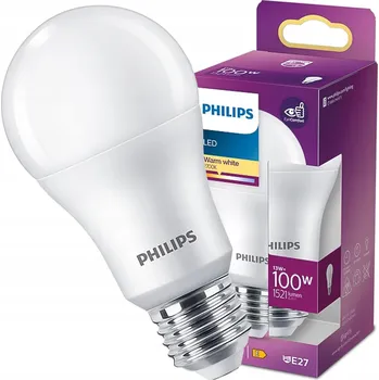 Žárovka LED žárovka E27 A60 13W = 100W 1521lm 2700K Teplá bílá PHILIPS