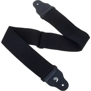 Kytarový popruh D'Addario Planet Waves 75B000 Woven Black Kytarový pás