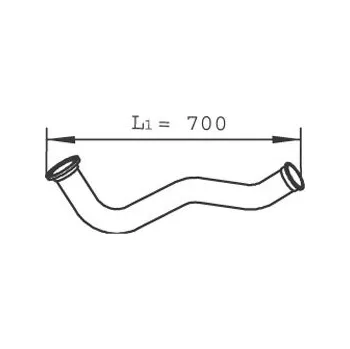 Výfuková trubka Výfuková trubka DINEX DIN21253