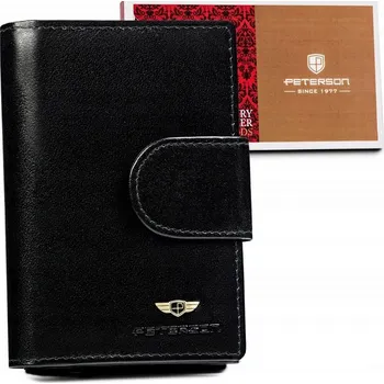 Peněženka Peterson dámská peněženka z pravé kůže, černá