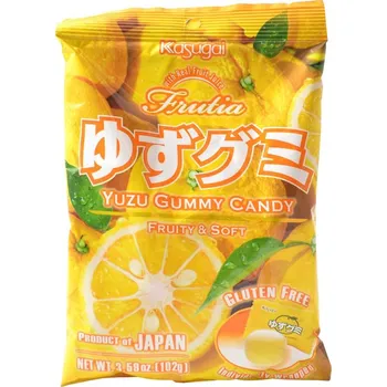 Bonbon Kasugai Yuzu gummy, 107 g
