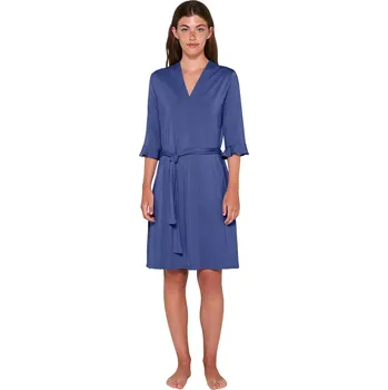 Dámský župan Župan s krátkým rukávem Vamp 20036 modrý velikost M