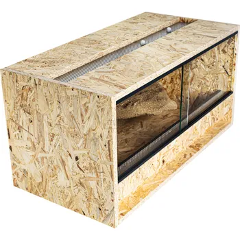 Terárium Kompletně zařízené terárium pro Agamu 120x60x60 cm Materiál terária: OSB