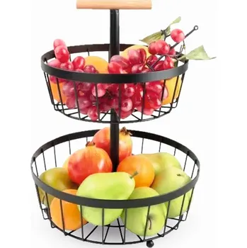 Obraz Kovový koš na ovoce černý