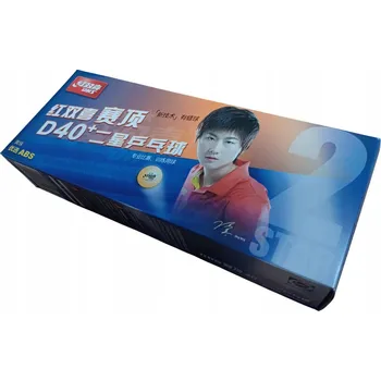 Pingpongový míček Míčky na stolní tenis (ping pong) oranžové, 10 ks DHS DUAL**