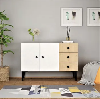 Komoda VerDesign RICHARD třídveřová komoda, bílá / dub