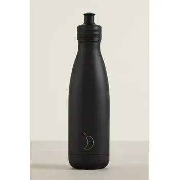 Termoska Chilly's Bottles Termoflaška černá sportovní 500ml