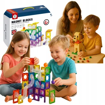 ostatní stavebnice STAVEBNICE KOSTKY 84 dílů KULIČKOVÁ DRÁHA STAVEBNICE KREATIVNÍ 113A +