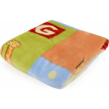 Dětská deka Dětská akrylová deka ZOO I. 95x105 cm Bobobaby