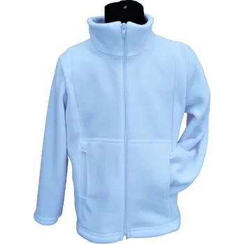 Chlapecká mikina Biko dětská mikina fleece bílá, velikost 134