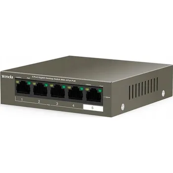 Switch Switch PoE Tenda TEG1105P-4-63W 5 x 10/100 Mb/s