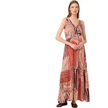 Dámské šaty Letní šaty Vamp Minoan Poplin Maxi 22435 red brick velikost XXL