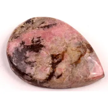 Přírodní kámen Kabošon Černý Rhodonit č.6498 (32x23x6mm)