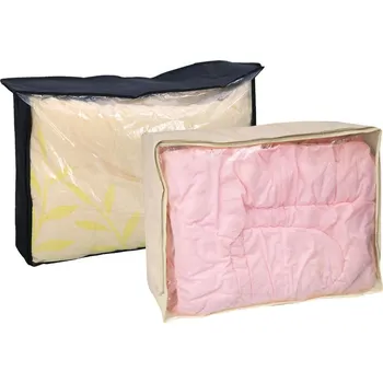 Úložný box Vak pod postel (1 ks) 80x60x25 cm, béžový/černý