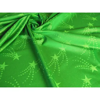 Vánoční dekorace HEDVA ČESKÝ BROKÁT Oluxa 146 kometa zelená