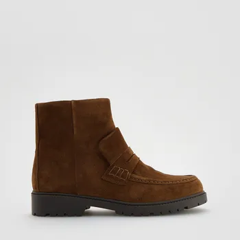 Dámský kabát Reserved - Semišové polokozačky - béžová - 860FE-80X - 860FE-80X-39