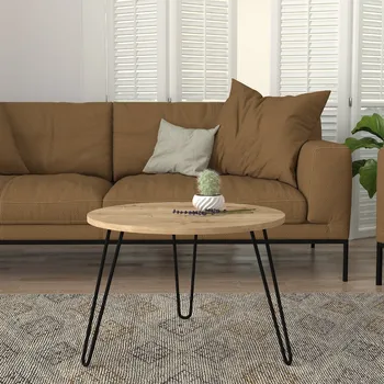 Konferenční stolek VerDesign ROYAL kulatý konferenční stolek, sapphire