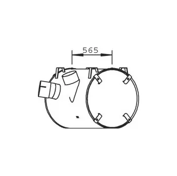 Tlumič výfuku Střední tlumič výfuku DINEX DIN51304
