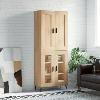 Organizace kuchyně Skříň highboard dub sonoma 69,5 x 34 x 180 cm kompozitní dřevo